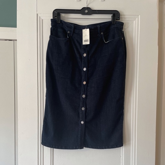 NWT Banana Republic Button Front Denim Skirt - Picture 8 of 8